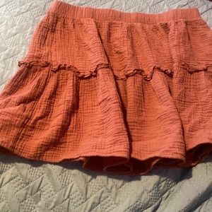 brown skirt